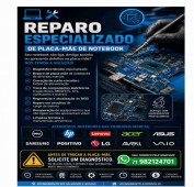 Assistência informatica/ Reparo placa mãe notebook