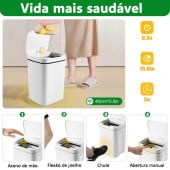 Lixeira com Sensor Automático Inteligente Abre Fácil em Toque — foto 14