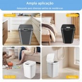 Lixeira com Sensor Automático Inteligente Abre Fácil em Toque — foto 8