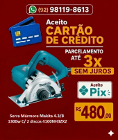 Serra Mármore Makita com 2 Discos 110Mm 1300W - NOVA