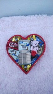 Cesta de chocolate box de luxo