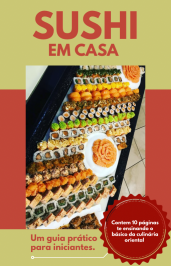 Ebook para aprenda a Fazer Sushi em Casa e Economize