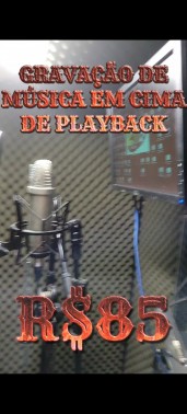 Gravação de música em estúdio