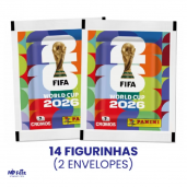 2 envelopes + 14 figurinhas oficiais panani original lacrado