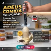 Bomba de Vácuo Manual para Garrafas PET Preserve seus alimentos por anos!