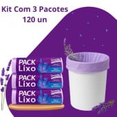 Kit 3/6/10 Sacos De Lixo Pequeno 3 Litros 40/120/240/400un