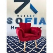 Poltrona Opala Confort para Salão, Recepção e Amamentação Decorativa